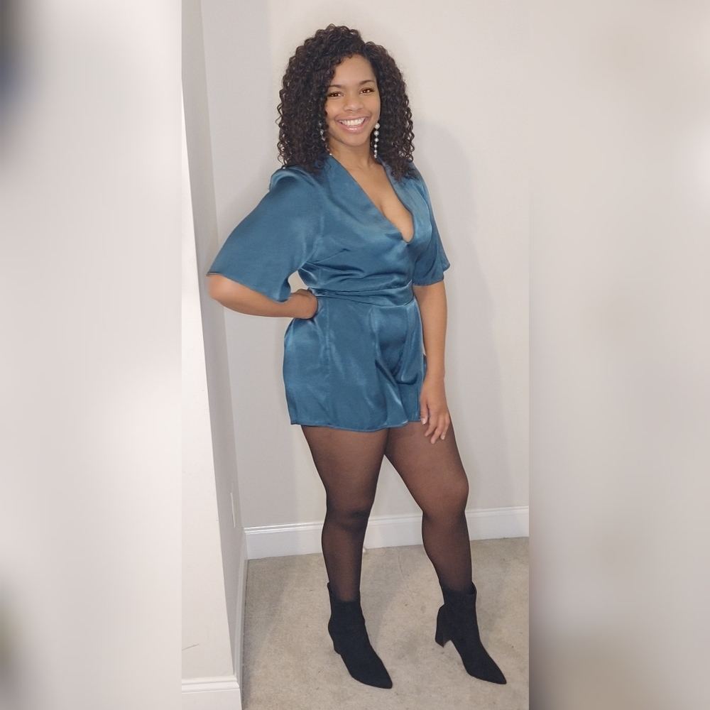 Teal Romper - image 4